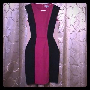 Pink/Blk/tan dress